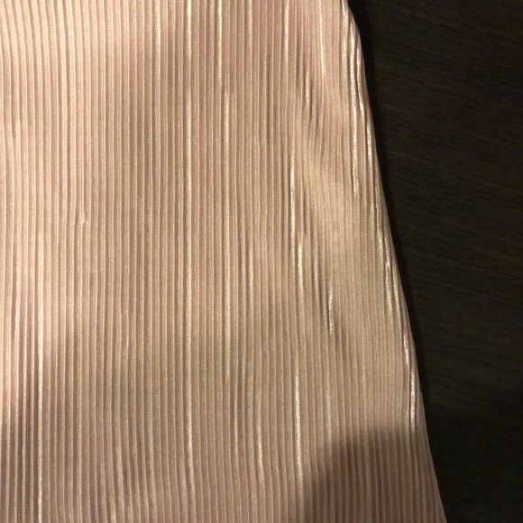 Misguided Pink Chiffon Pleaded Petite Mini Dress - Picture 3 of 4